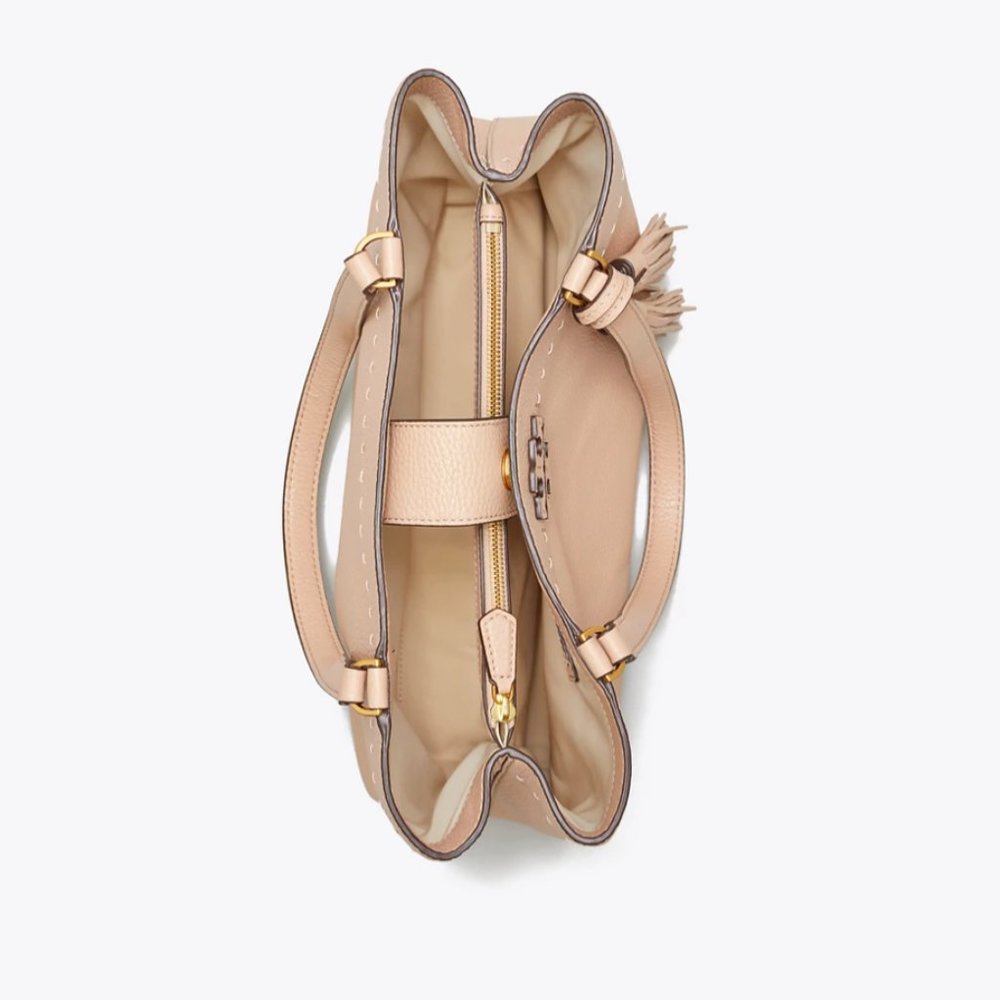 Tory Burch Devon Sand McGraw Tote - Picture 5 of 5